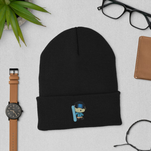 Winter Monkey Cuffed Beanie