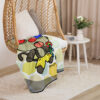 Cheeky Monkey sherpa blanket - Image 2
