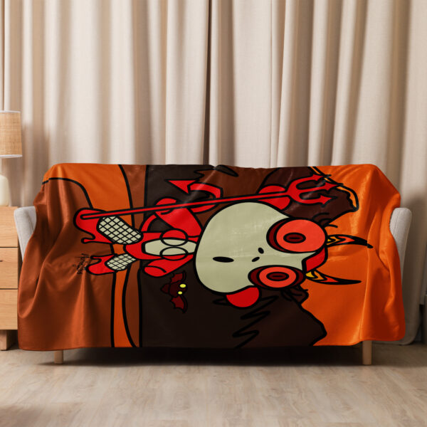 Lil-Devil Monkey sherpa blanket