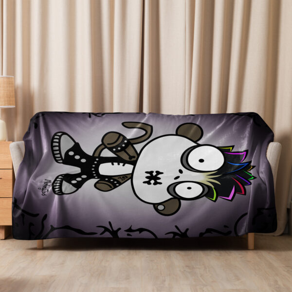 Emo Monkey sherpa blanket