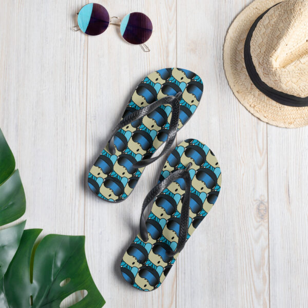 Winter Monkey Flip-Flops