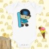 Winter Monkey baby short sleeve one piece - Image 7